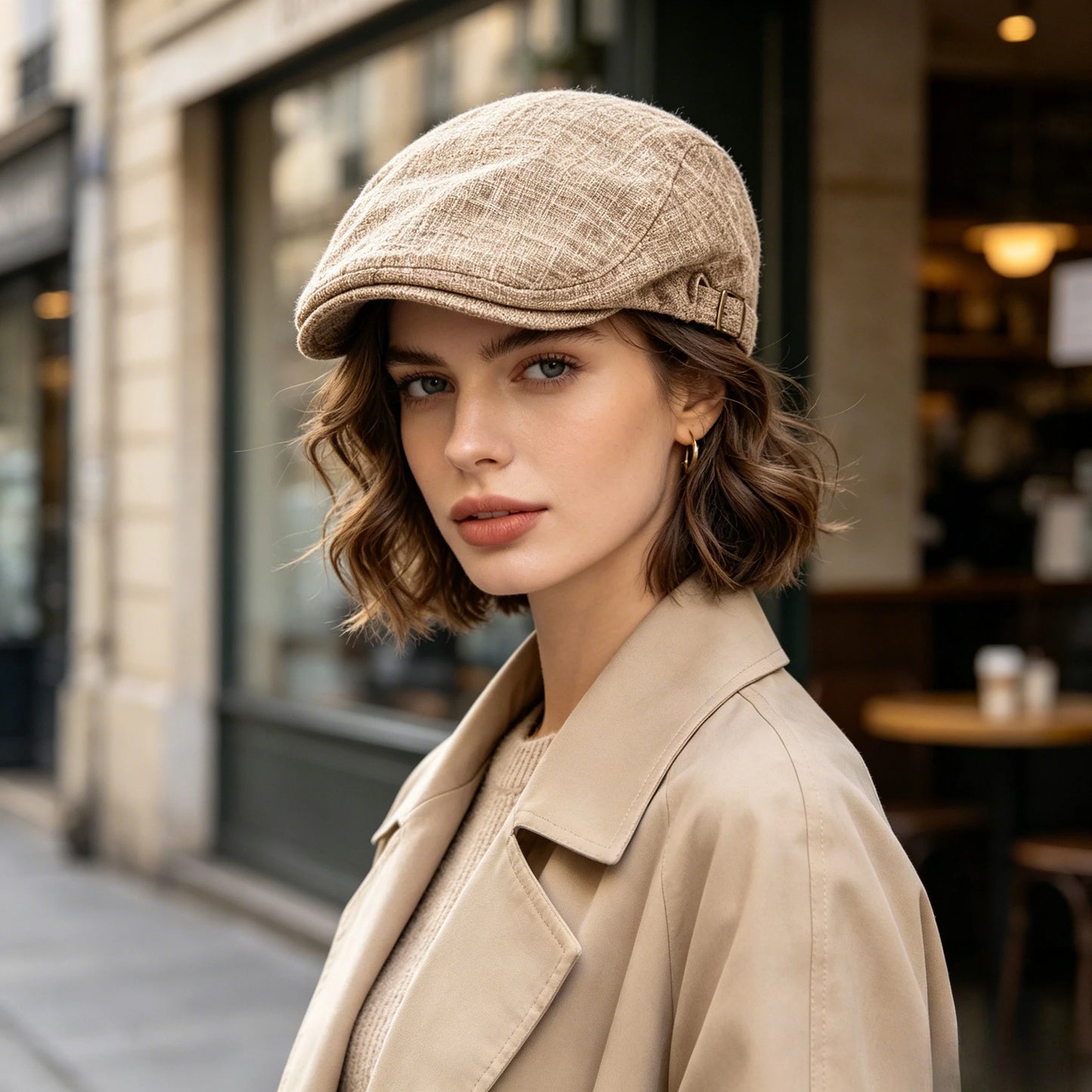 2026 New Summer Thin Double Breasted Beret Fashion Men
