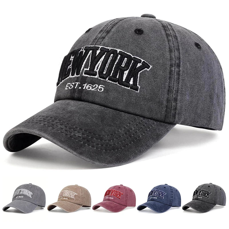 Unisex New York Embroidery Baseball Caps Spring and Autumn Outdoor