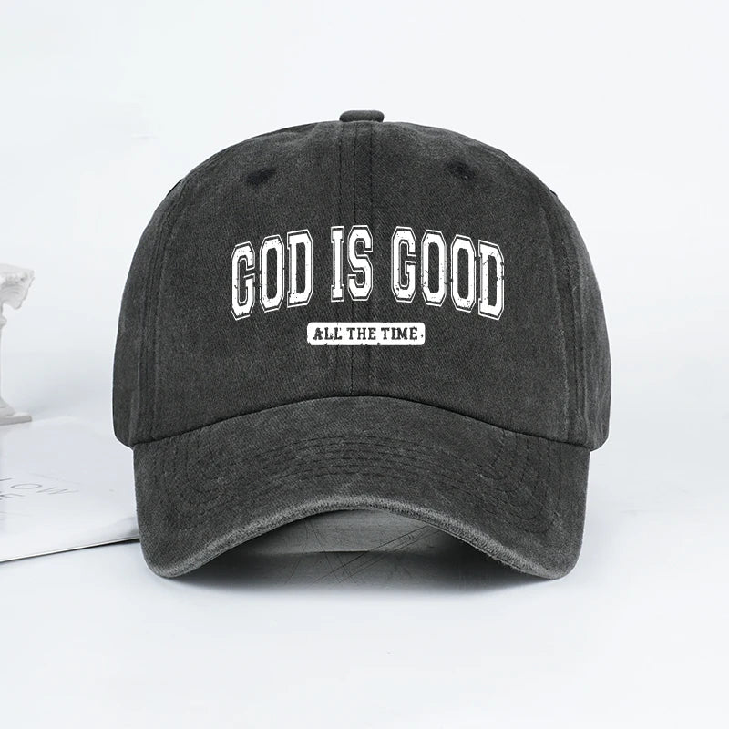 God is Good Washed Baseball Cap Spring/Summer Baseball Cap
