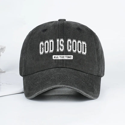 God is Good Washed Baseball Cap Spring/Summer Baseball Cap