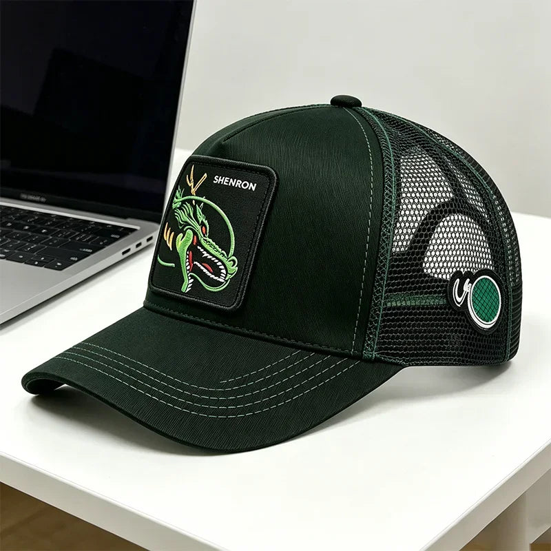 Anime Cartoon Baseball Caps Fashion Trend Baseball Caps Outdoor Summer Sun Block Visor  Truck Driver Net Cap