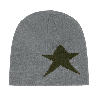 Y2K Letter Knitted Winter Autumn Beanie Cap Men Women