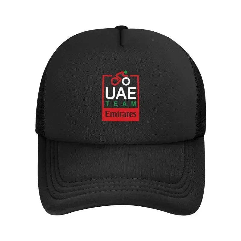 UAE Road Vehicle Print Mesh Baseball Cap Summer