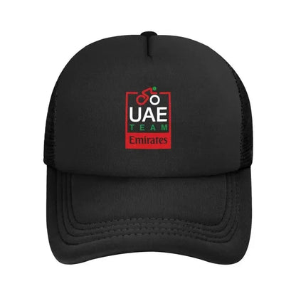 UAE Road Vehicle Print Mesh Baseball Cap Summer