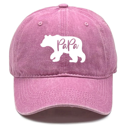 Baseball Cap Print PaPa Bear Dad Hat For Men Women