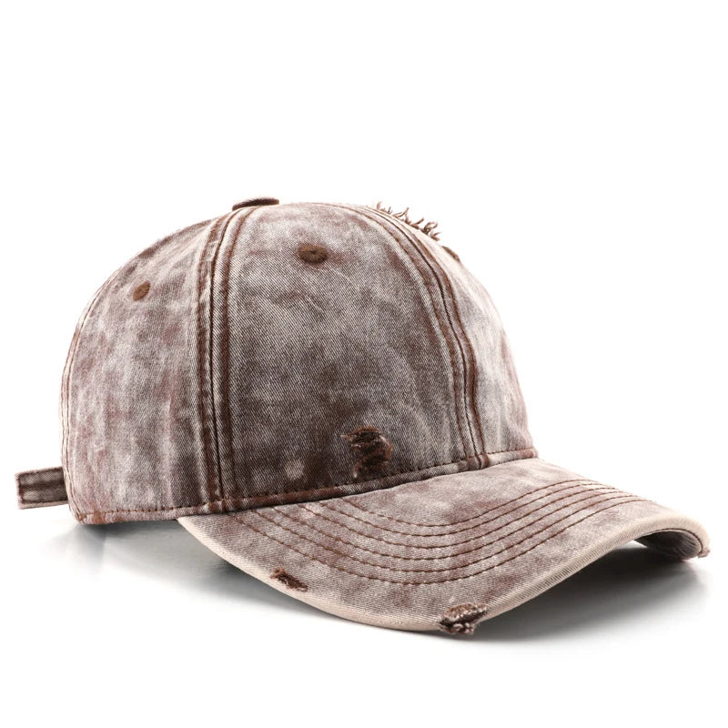 Vintage Distressed Baseball Cap For Men Women