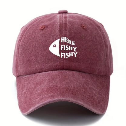 Men's and Women's Printed Fish Head Baseball Caps