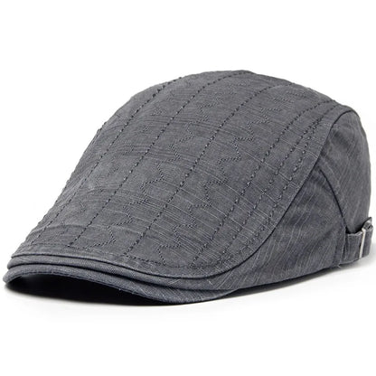 Retro Stylish Newsboy Cap For Men Cotton Beret Unisex Sun Hat