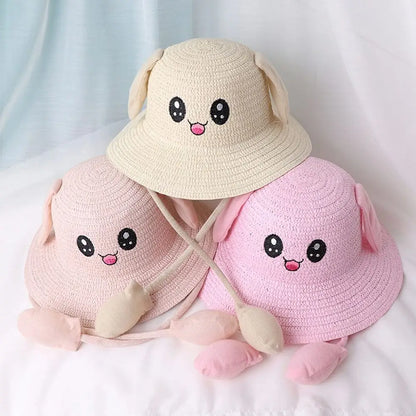 Breathable Moving Ears Wide Brim Fisherman's Hat
