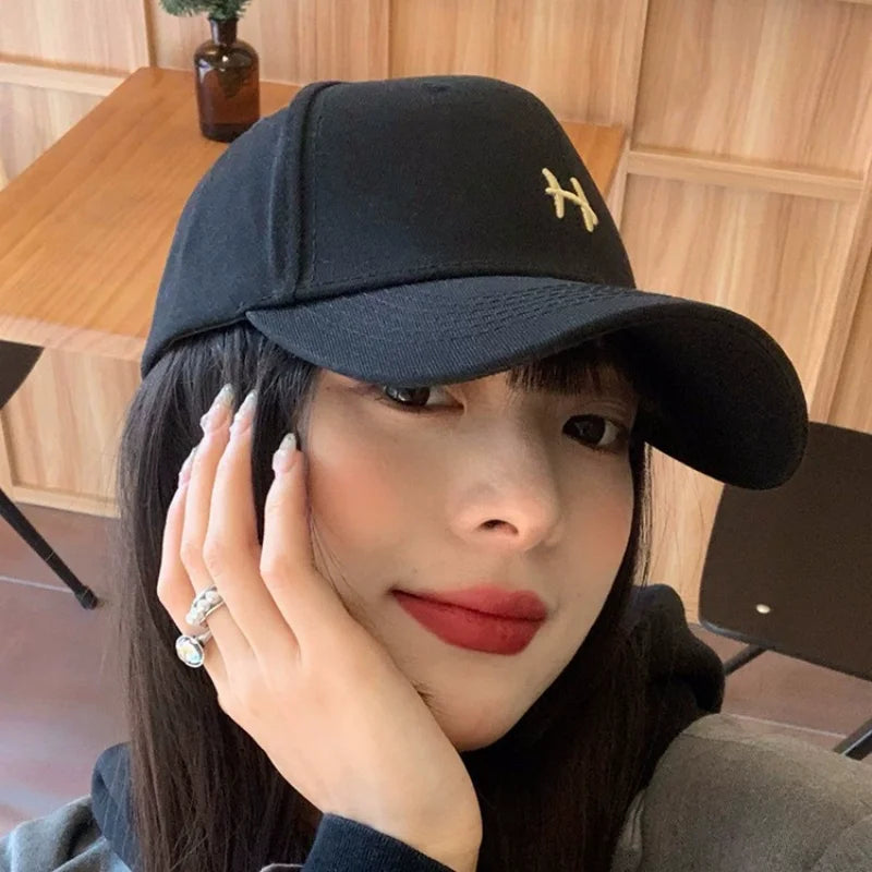 Mens Embroidery H Letter Printed Quick-Drying Fishing Hiking Sunhat Women Golf Baseball Cap
