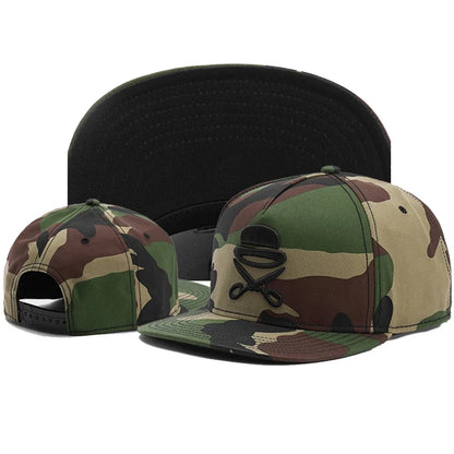 Fashion Scissor Embroidery Cap Adjustable Hip Hop Cap For Unisex Adult Outdoor Hat Snapback Hats