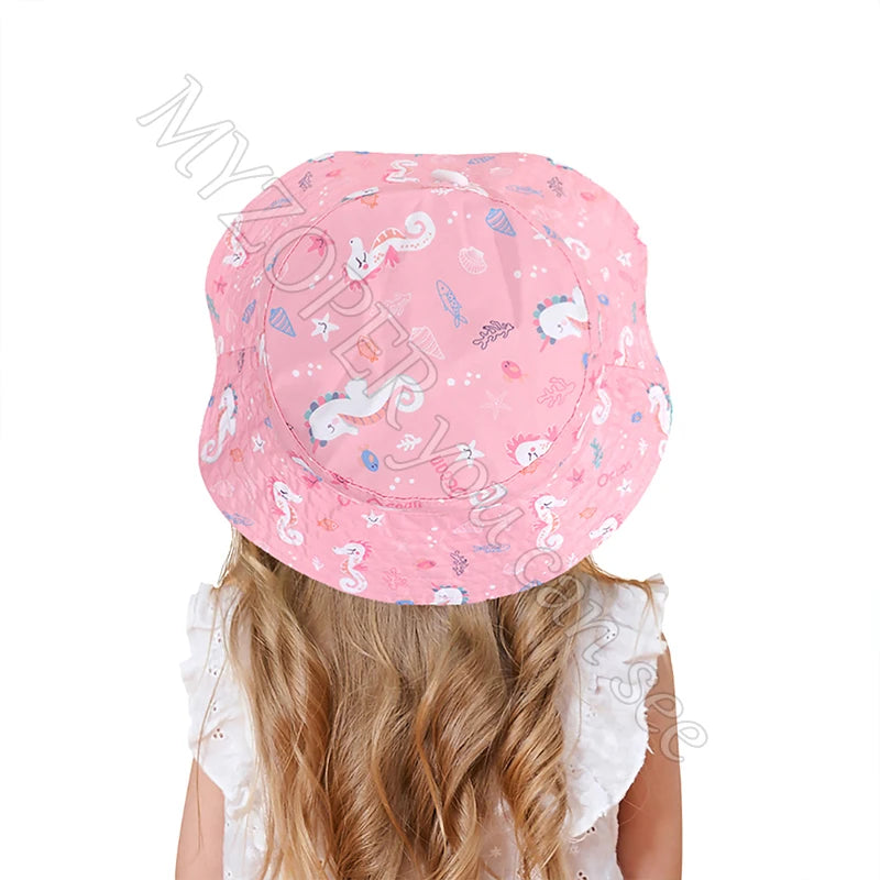 Custom Logo Uv Protection Children Bucket Hat