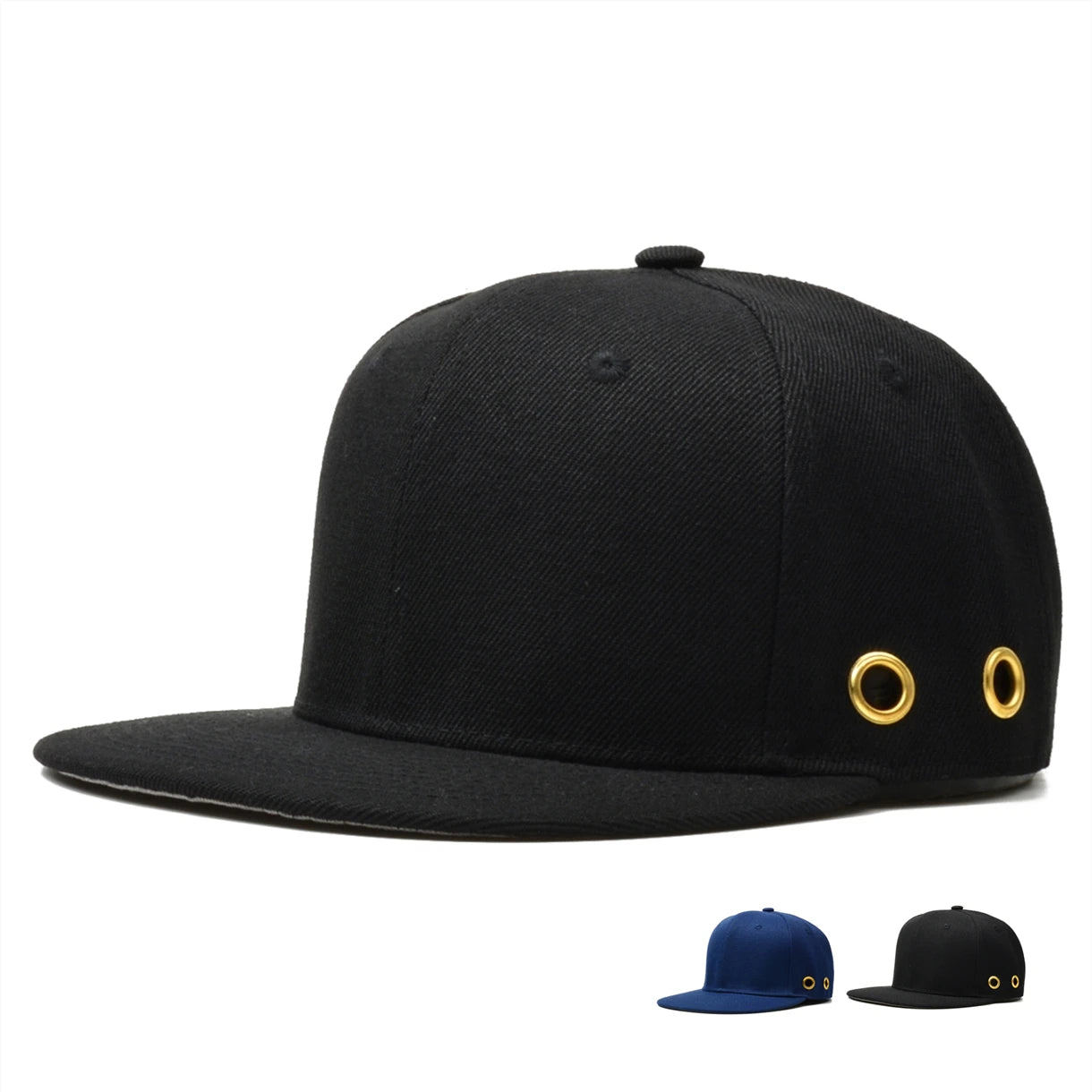 Hip Hop Solid Black Snapbacks For Men Women