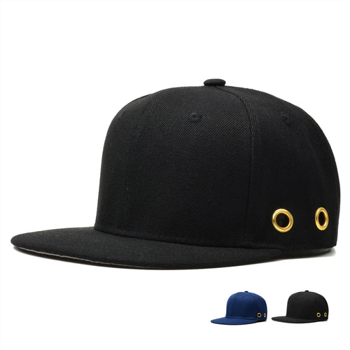Hip Hop Solid Black Snapbacks For Men Women
