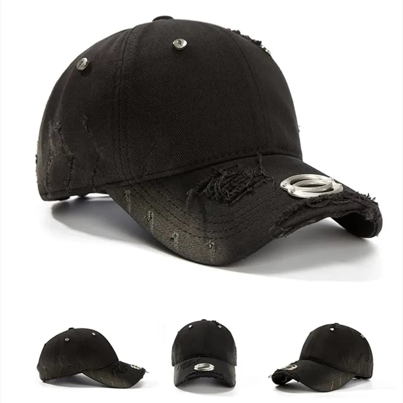 2025 Washed Ripped Vintage Baseball Cap Men Women