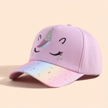 New Cartoon Children Baseball Cap Kids Girls Sun Hat Adjustable