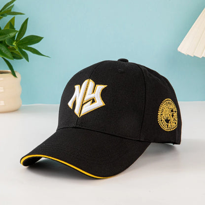 1pc Unisex Baseball Cap with Embroidered New York Logo and Stars - Lightweight Cap