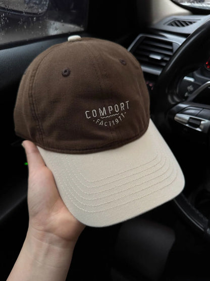 American Retro Color-Block Baseball Cap