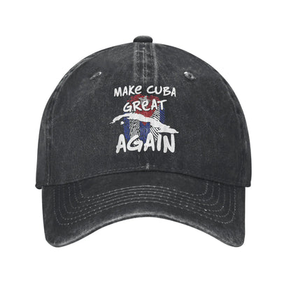 Make Cuba Great Again Sun Baseball Cap  Women Men