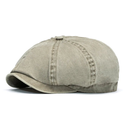 Adjustable Weave Linen-Like Cotton Newsboy Hat
