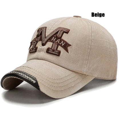 Spring and Autumn Washed Hats Mens Casual Old Baseball Caps