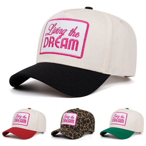 Fashion Simple Creative Hip Hop Hat Letter Dream Embroidered Baseball Hat