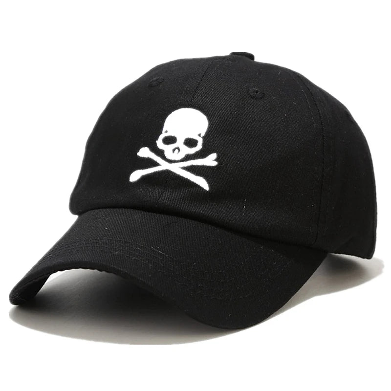 Unisex Cotton Cap SkullL Embroidery Fashion Baseball Cap Men Women