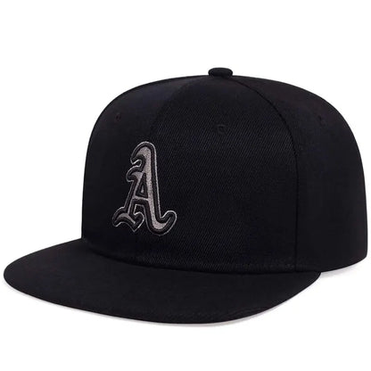 Unisex Gothic Alphabet Embroidery Hip Hop Hats Outdoor