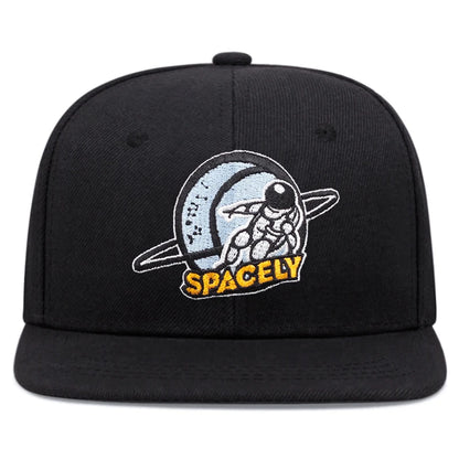 Snapback Hat Astronaut Embroidered Flat Edge Hat Street Hip Hop Hat