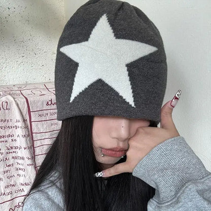 Women Men Winter Knitted Beanies Hats Y2K