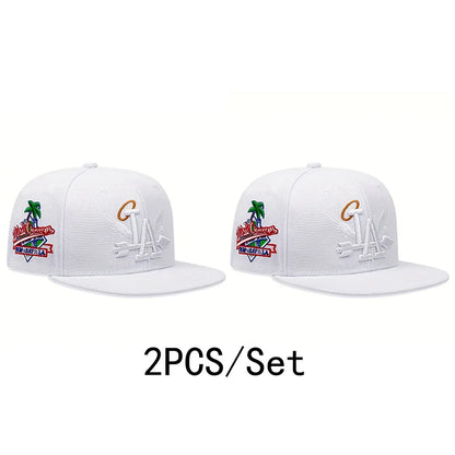 Fashion Unisex LA Embroidery Baseball Caps