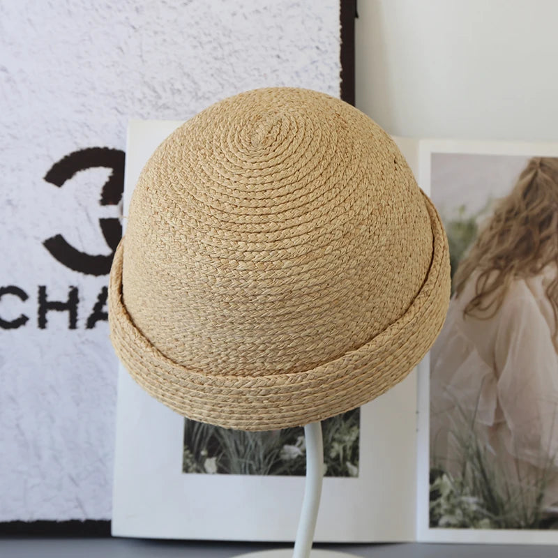 100% Handmade Raffia Grass Fascinator Sun Hats Women