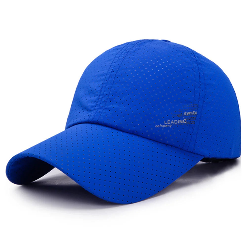 Summer Outdoor Sun Hats Quick Dry Women Men Golf Fishing  Adjustable Unisex Baseball Cap