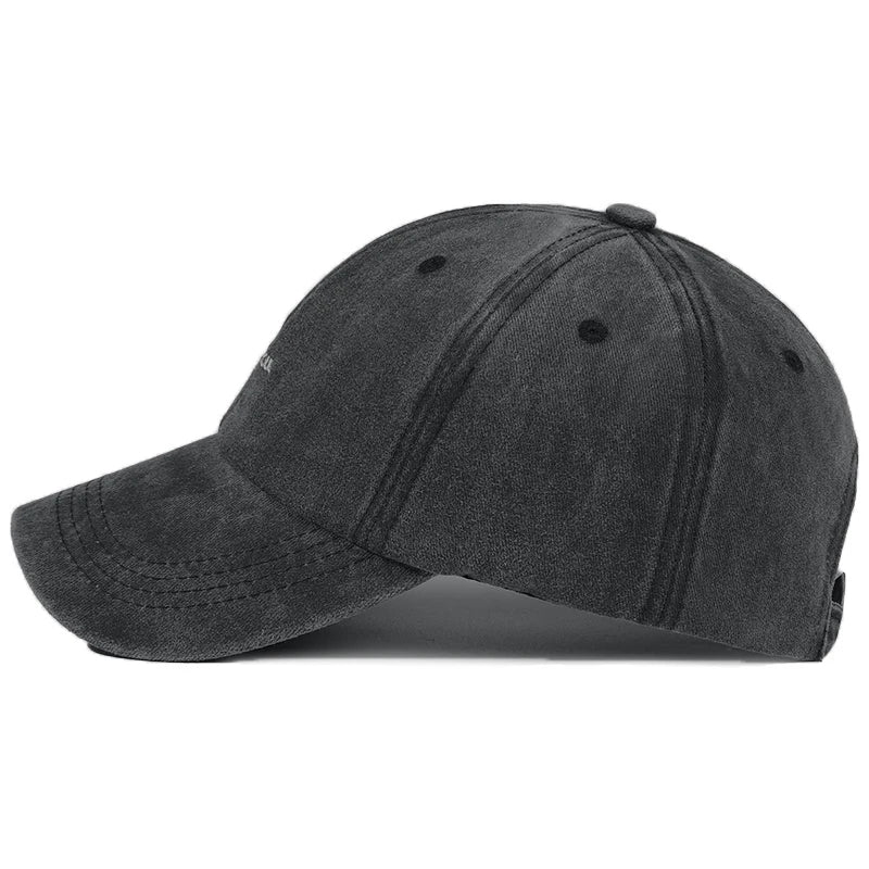 Embroidery Flowers Baseball Cap Washed Cotton Vintage Dad Hat