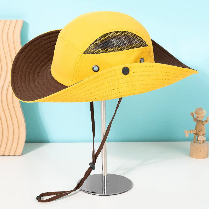 Summer Sun Hat For Men & Women - Breathable Fishing Cap Outdoor