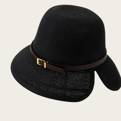 Woven Women's Summer Straw Hat With Wide Brim Sun Protection Sun Hat
