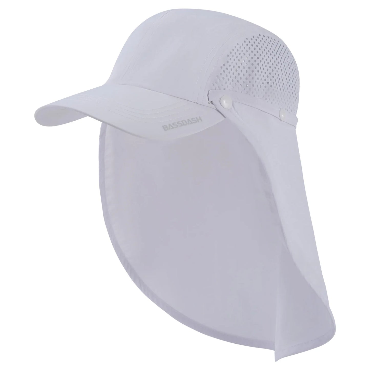 UPF 50+ Foldable Fishing Hat Baseball Cap With Removable Neck Flap Portable