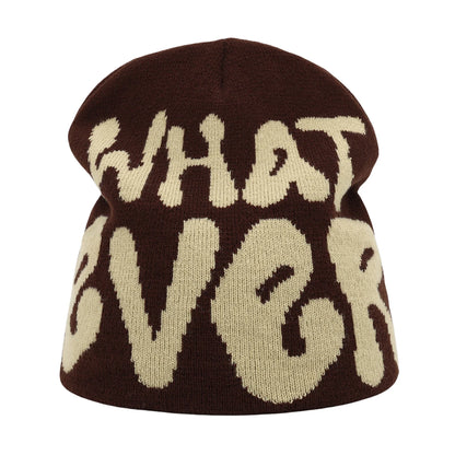 Y2k Letter Butter Knit Hats Skullies Beanies Autumn Winter Warm Hat