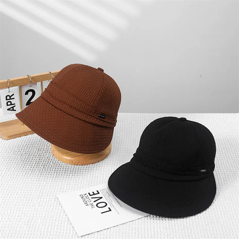New Foldable Wide Brim Sun Hat Drawstring Adjustable Caps