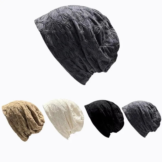 Casual Women Thin Bonnet Cap Slouchy Breathable Beanies Hat