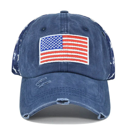 New Embroidered USA Flag Baseball Hat Men