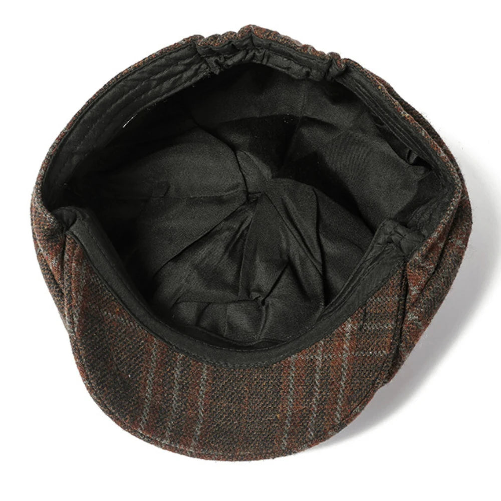Men Women Retro Artist Painter Plaid Beret Hat
