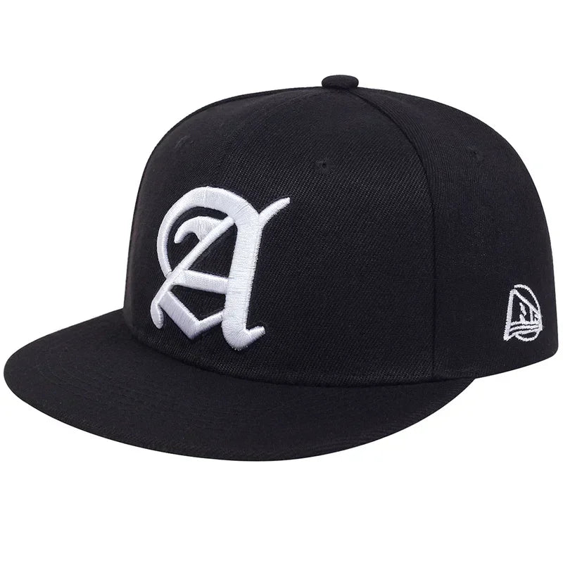 Unisex Personality A Letter Embroidery Hip-hop Hats Outdoor Sports Cap