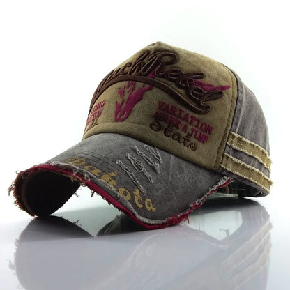 Spring Letter Embroidery Old Bull Head Baseball Cap