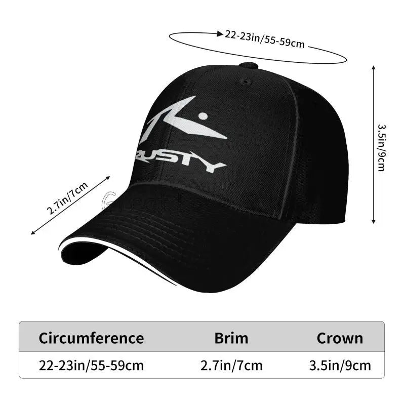 Rusty Surfboards Unisex Daily Casual Sandwich Hat Summer Sports Sun Protector Bucket Hats Snapback Cap