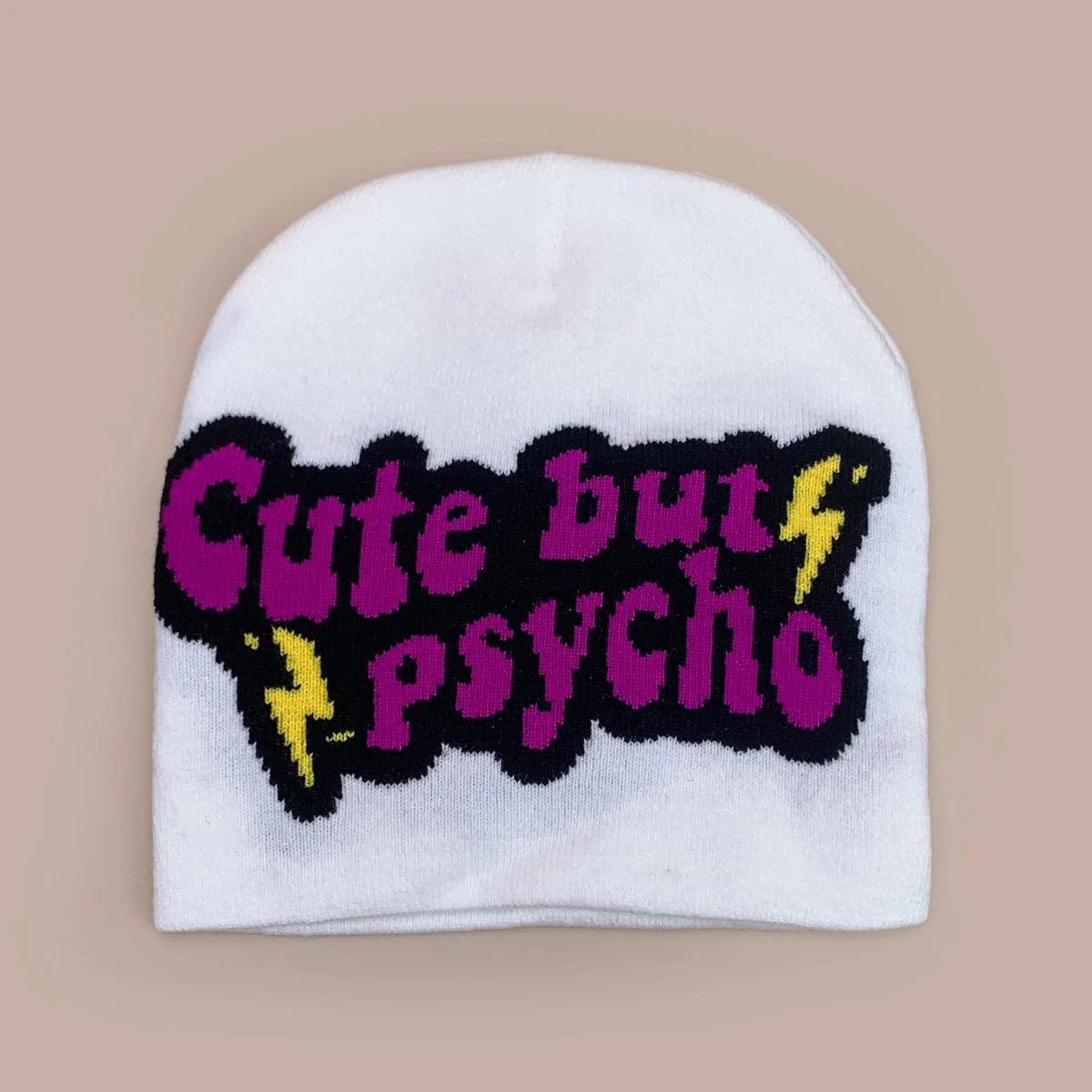 Casual Jacquard Lightning Star Letters Knitted Hats