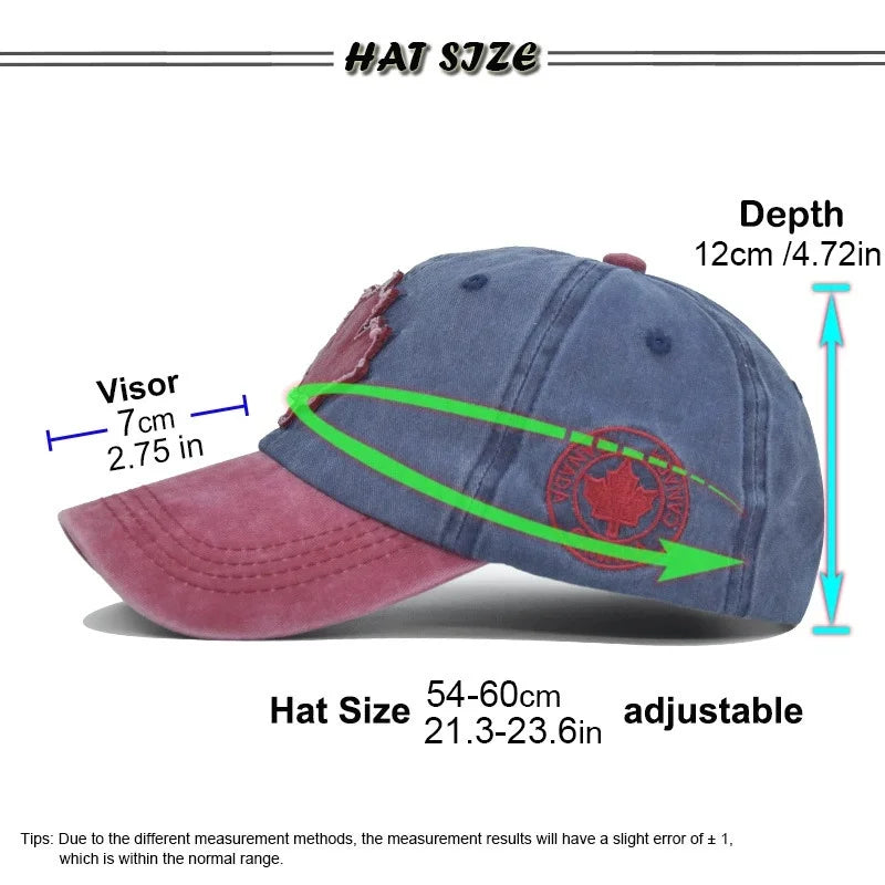 Fashion Summer Baseball Cap Canada Day