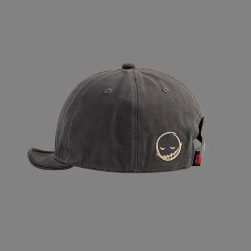Fashion Short Brim Baseball Cap Solid Color Four Seasons