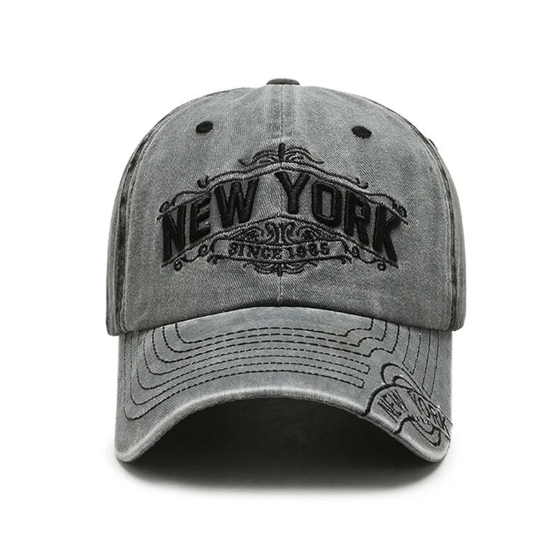 Fashion Patchwork Baseball Hat For Women Men Vintage