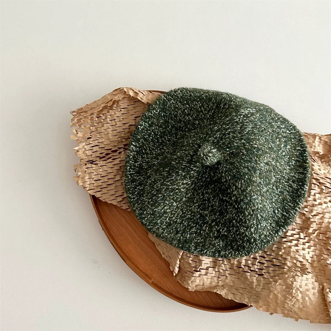 Winter Knit Baby Cap Solid Color Warm Baby Caps